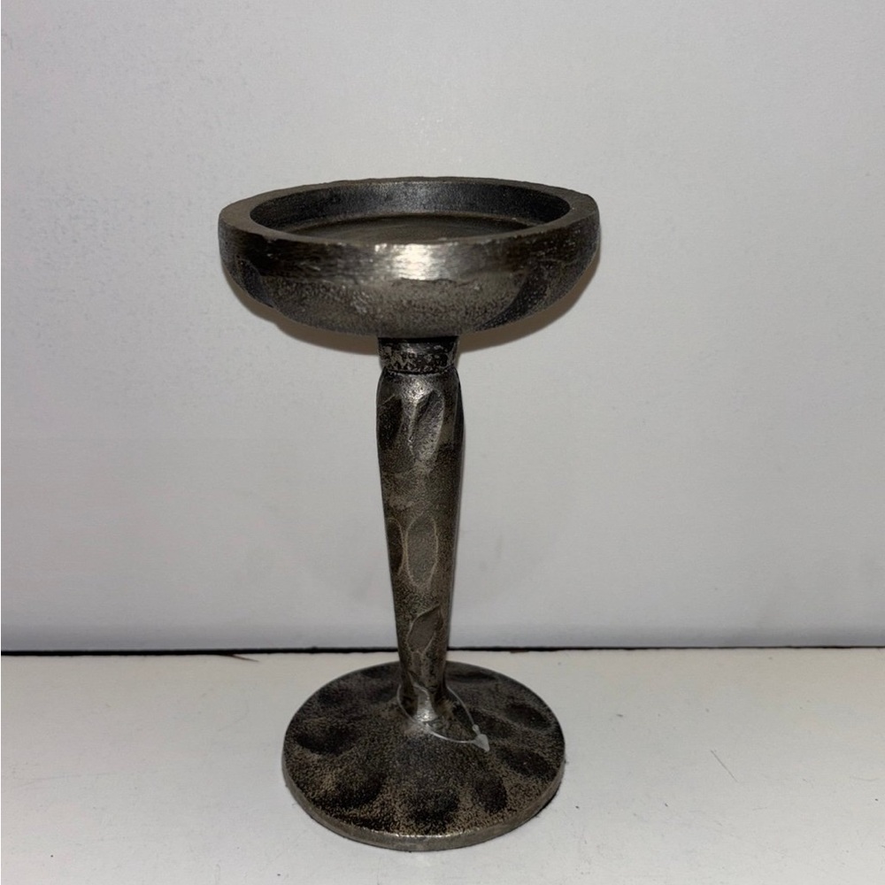 Silver color candle holder